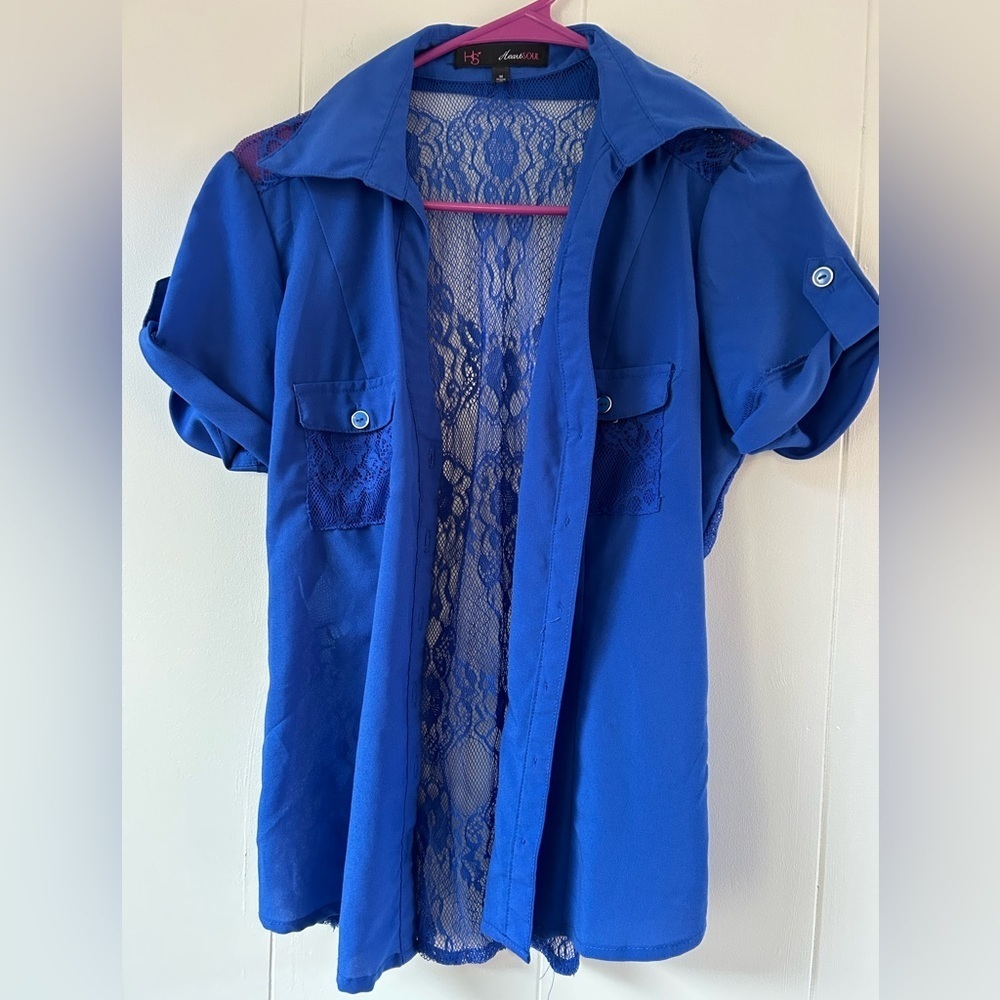 Juniors Heart Soul Laced Back Shirt
